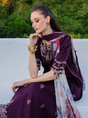 IZEL-UNSTITCHED 3PC LAWN EMBROIDERED SUIT-PK-4839