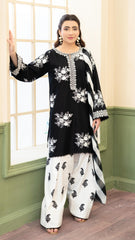 ZARA SHAHJAHAN-UNSTITCHED 3PC LAWN EMBROIDERED SUIT-PK-4876