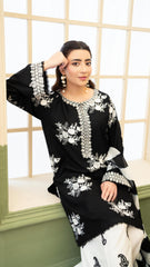 ZARA SHAHJAHAN-UNSTITCHED 3PC LAWN EMBROIDERED SUIT-PK-4876