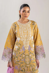 MUSHQ-3PC LAWN EMBROIDERED SHIRT WITH CHIFFON PRINTED DUPATTA & TROUSER-PK-4618