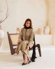 ASIM JOFA-3PC DHANAK EMBROIDERED SUIT-PK-5835