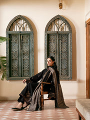 IZEL-UNSTITCHED 3PC KHADDAR EMBROIDERED SUIT-PK-4389