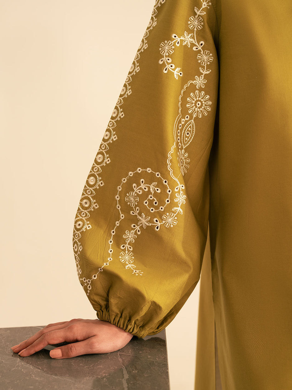 BATIK-UNSTITCHED 2PC DHANAK EMBROIDRED SUIT-PK-122