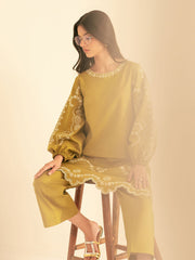 BATIK-UNSTITCHED 2PC DHANAK EMBROIDRED SUIT-PK-122