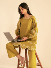 BATIK-UNSTITCHED 2PC DHANAK EMBROIDRED SUIT-PK-122