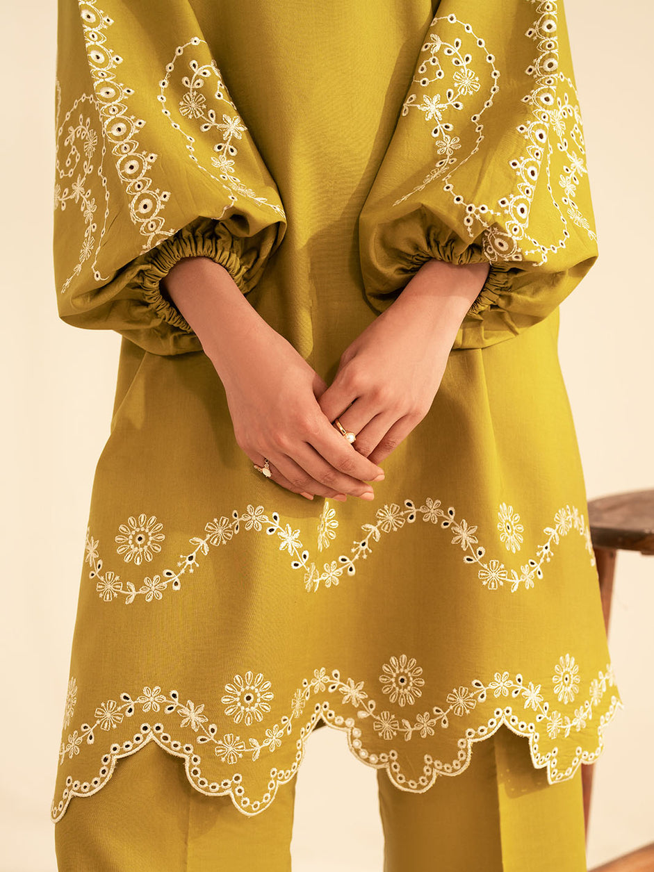 BATIK-UNSTITCHED 2PC DHANAK EMBROIDRED SUIT-PK-122