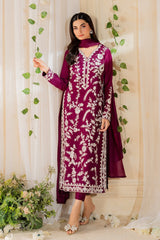 MIRANA-UNSTITCHED 3PC LAWN HEAVY EMBROIDERED SUIT-PK-4720