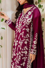 MIRANA-UNSTITCHED 3PC LAWN HEAVY EMBROIDERED SUIT-PK-4720