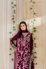 MIRANA-UNSTITCHED 3PC LAWN HEAVY EMBROIDERED SUIT-PK-4720