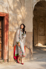 MIRANA-UNSTITCHED 3PC RAW SILK EMBROIDERED SUIT-PK-5150