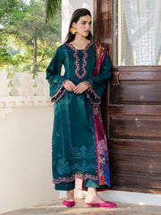 IZEL-UNSTITCHED 3PC LAWN EMBROIDERED SUIT-PK-4841