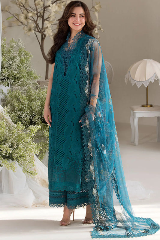 SOBIA NAZIR-UNSTITCHED 3PC CHIKANKARI DHANAK EMBROIDERED SUIT-PK-3699