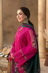 JADE-UNSTITCHED 3PC LAWN CHIKANKARI EMBROIDERED SUIT-PK-4507