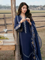 IZEL-UNSTITCHED 3PC LAWN EMBROIDERED SUIT-PK-4817