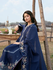 IZEL-UNSTITCHED 3PC LAWN EMBROIDERED SUIT-PK-4817