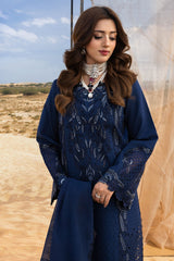 RANG RASIYA-UNSTITCHED 3PC LAWN LASER CUTWORK EMBROIDERED SUIT-PK-4773