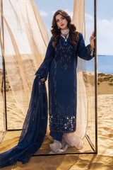 RANG RASIYA-UNSTITCHED 3PC LAWN LASER CUTWORK EMBROIDERED SUIT-PK-4773