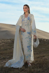 RANG RASIYA-UNSTITCHED 3PC LAWN CHIKANKAARI EMBROIDERED SUIT-PK-4798