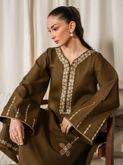 IZEL-UNSTITCHED 2PC DHANAK EMBROIDERED SUIT-PK-15078