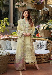 ELAF-UNSTITCHED 3PC LAWN CHIKANKARI EMBROIDERED SUIT-PK-4601