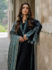 IZEL-UNSTITCHED 3PC KHADDAR EMBROIDERED SUIT-PK-4379