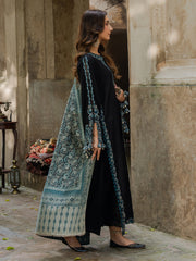 IZEL-UNSTITCHED 3PC KHADDAR EMBROIDERED SUIT-PK-4379