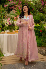 RANG RASIYA-UNSTITCHED 3PC LAWN SEQUIN EMBROIDERED SUIT-PK-4891