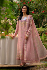 RANG RASIYA-UNSTITCHED 3PC LAWN SEQUIN EMBROIDERED SUIT-PK-4891