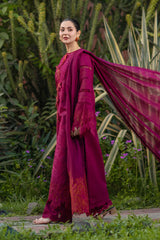 RANG RASIYA-UNSTITCHED 3PC LAWN CHIKAN EMBROIDERED SUIT-PK-4885