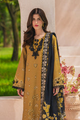RANG RASIYA-UNSTITCHED 3PC LAWN EMBROIDERED SUIT-PK-4911