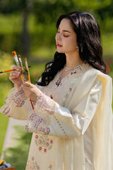 RANG RASIYA-UNSITCHED 3PC LAWN SEQUIN EMBROIDERED SUIT-PK-4883