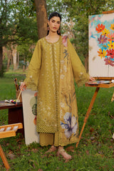 RANG RASIYA-UNSTITCHED 3PC DHANAK EMBROIDERED SUIT-PK-5080