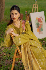 RANG RASIYA-UNSTITCHED 3PC DHANAK EMBROIDERED SUIT-PK-5080