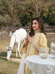 IZEL-UNSTITCHED 3PC LAWN EMBROIDERED SUIT-PK-4832