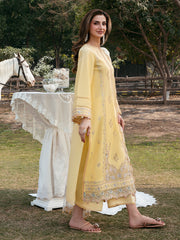 IZEL-UNSTITCHED 3PC LAWN EMBROIDERED SUIT-PK-4832