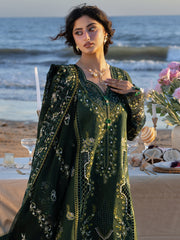 MAHNUR-UNSTITCHED 3PC DHANAK CHIKANKAARI EMBROIDERED SUIT-PK-5259