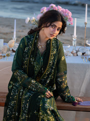 MAHNUR-UNSTITCHED 3PC DHANAK CHIKANKAARI EMBROIDERED SUIT-PK-5259