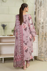 BAROUQE-UNSTITCHED 3PC KARANDI PRINTED EMBROIDERED SUIT-PK-2581