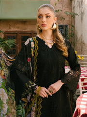 MAHNUR-UNSTITCHED 3PIECE LAWN EMBROIDERED SUIT-PK-4662