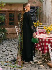 MAHNUR-UNSTITCHED 3PIECE LAWN EMBROIDERED SUIT-PK-4662
