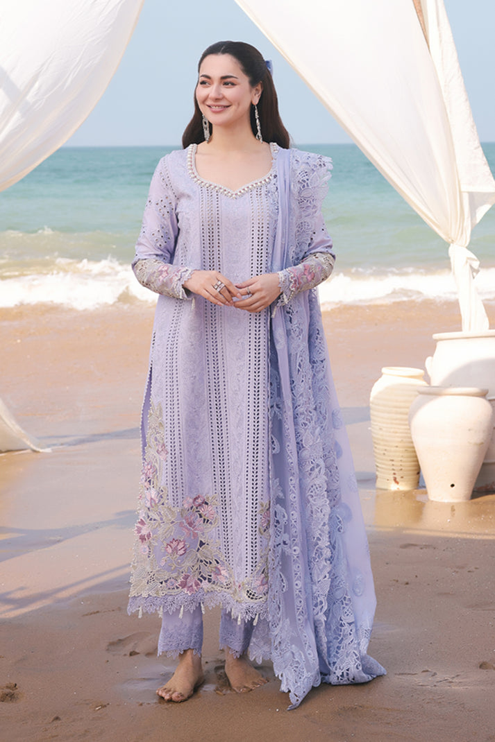 IMROZIA-UNSTITCHED 3PC LAWN CHIKANKARI EMBROIDERED SUIT-PK-4508