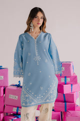 BATIK-2PIECE DHANAK EMBROIDERED SHIRT WITH DHANAK EMB TROUSER-PK-15005
