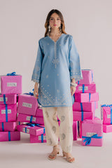 BATIK-2PIECE DHANAK EMBROIDERED SHIRT WITH DHANAK EMB TROUSER-PK-15005