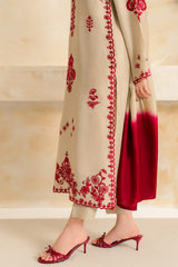 VINTAGE-UNSTITCHED 3PC DHANAK EMBROIDERED SUIT-PK-5222