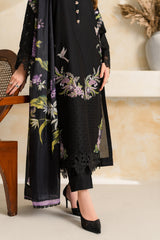 VINTAGE-UNSTITCHED 3PC DHANAK EMBROIDERED SUIT-PK-5223