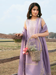 IZEL-UNSTITCHED 3PC LAWN EMBROIDERED SUIT-PK-4842