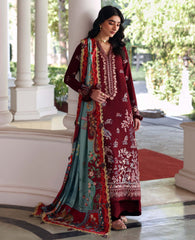 REPUBLIC WOMENSWEAR-UNSTITCHED 3PC DHANAK EMBROIDERED SUIT-PK-5252