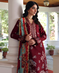 REPUBLIC WOMENSWEAR-UNSTITCHED 3PC DHANAK EMBROIDERED SUIT-PK-5252