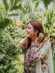 VINTAGE-UNSTITCHED 3PC DHANAK EMBROIDERED SUIT-PK-5830