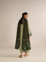 IZNIK-UNSTITCHED 3PC DHANAK EMBROIDERED SUIT-PK-5184